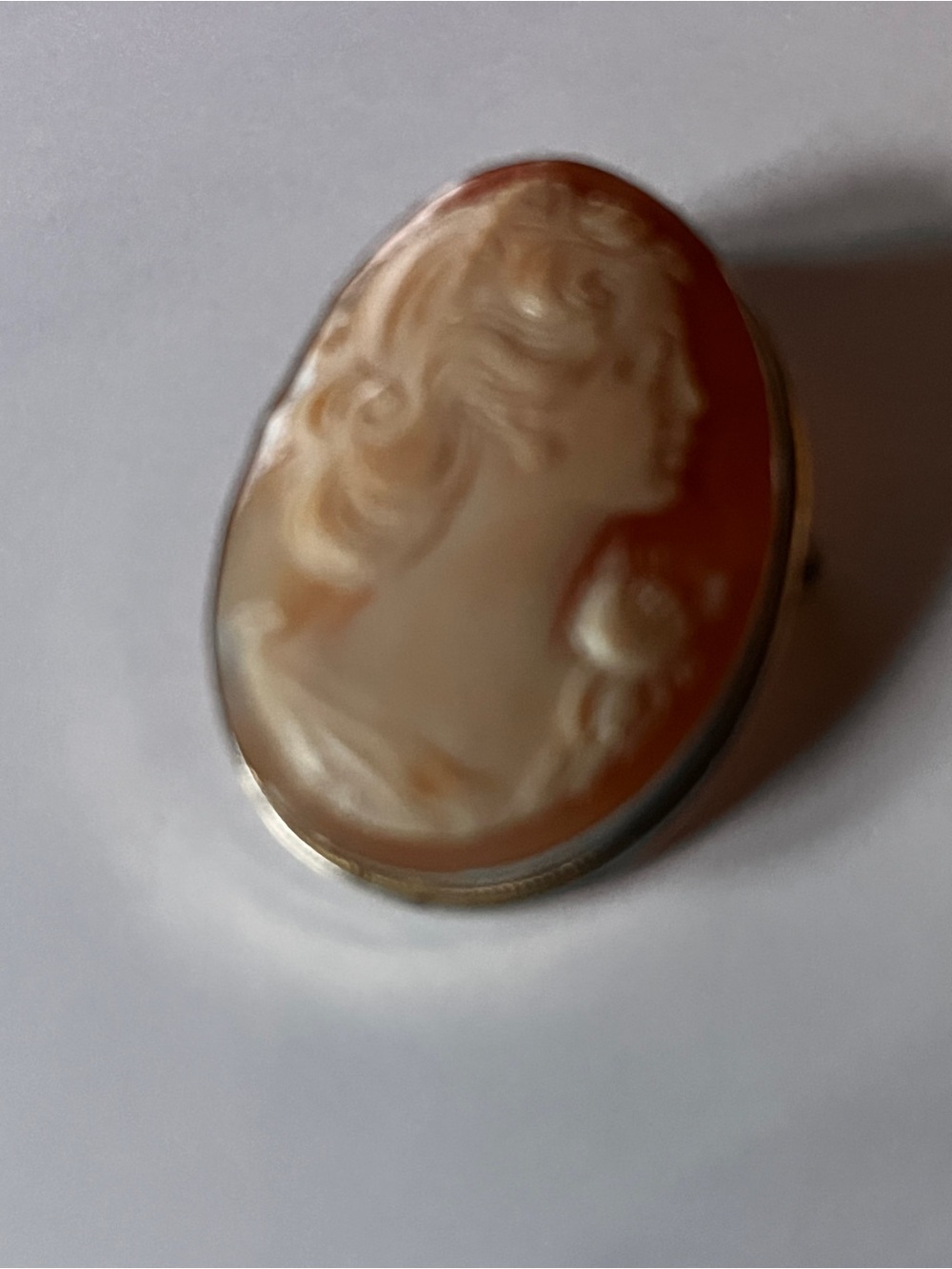 Classic Carved Shell Cameo Pendant Necklace Cameo Brooch - Picture 7 of 11